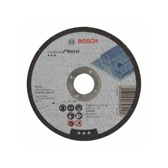 BOSCH Vágókorong fémre 125 x 2,5 x 22,2 mm Standard for Metal A 30 S BF (2608603166)