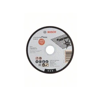BOSCH Vágókorong fémre 125 x 1,6 x 22,2 mm egyenes inox WA 60 T BF (2608603172) BOSCH Vágókorong fémre 125 x 1,6 x 22,2 mm egyenes inox WA 60 T BF (2608603172)