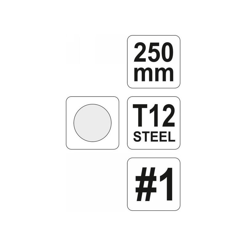 YATO Kerek reszelő 250 mm / #1 durva (YT-6227)