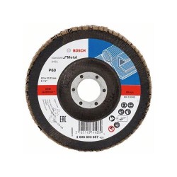 BOSCH Lamellás csiszolókorong kúpos 125 x 22,2 / P60 alu-oxid X431 (2608603657) BOSCH Lamellás csiszolókorong kúpos 125 x 22,2 / P60 alu-oxid X431 (2608603657)