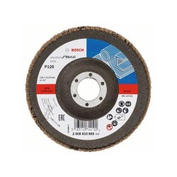 BOSCH Lamellás csiszolókorong kúpos 125 x 22,2 / P120 alu-oxid X431 (2608603659) BOSCH Lamellás csiszolókorong kúpos 125 x 22,2 / P120 alu-oxid X431 (2608603659)