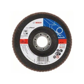 BOSCH Lamellás csiszolókorong kúpos 125 x 22,2 / P60 cirkon-korund X551 inox (2608606717)