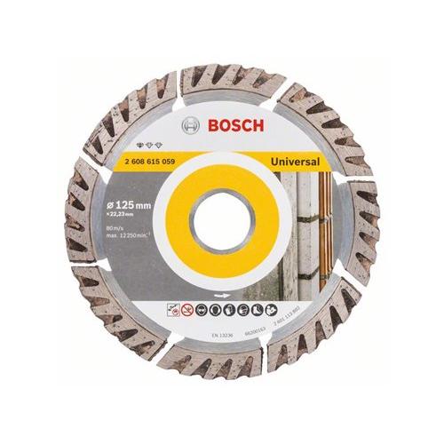 BOSCH Gyémánt vágókorong 125 x 2,0 x 10 x 22,2 mm szegmentált Standard for Universal (2608615059)