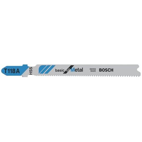 BOSCH Dekopírfűrészlap fémre T 118 A 92/1,1-1,5 mm (3 db/cs) (2608631507) BOSCH Dekopírfűrészlap fémre T 118 A 92/1,1-1,5 mm (3 db/cs) (2608631507)