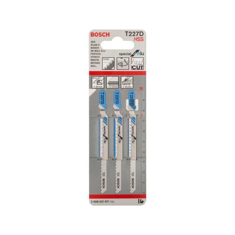 BOSCH Dekopírfűrészlap alumíniumhoz T227D 100/3,0 mm HSS (3 db/cs) (2608631671) BOSCH Dekopírfűrészlap alumíniumhoz T227D 100/3,0 mm HSS (3 db/cs) (2608631671)