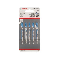 BOSCH Dekopírfűrészlap fémlemezhez T 118 EOF 83/1,5 mm bimetál (5 db/cs) (2608634237) BOSCH Dekopírfűrészlap fémlemezhez T 118 EOF 83/1,5 mm bimetál (5 db/cs) (2608634237)