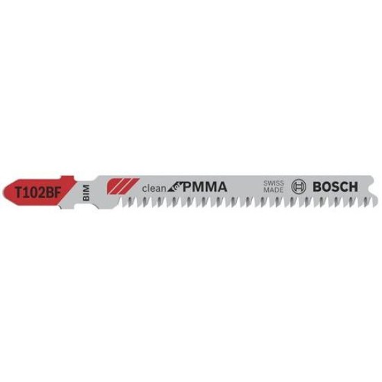 BOSCH Dekopírfűrészlap PVC-hez T 102 BF 92/1,8 mm bimetál (3 db/cs) (2608636780)