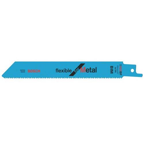 BOSCH Szablyafűrészlap fémre S 922 BF 150mm / 14TPI bimetál Flexible for Metal (2 db/cs) (2608656037)