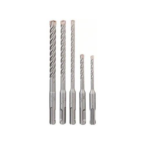 BOSCH 5X Kőzetfúró készlet 5 részes négyélű SDS-Plus (5 / 6 x 110 mm; 6 / 8 / 10 x 160 mm) (2608833910)