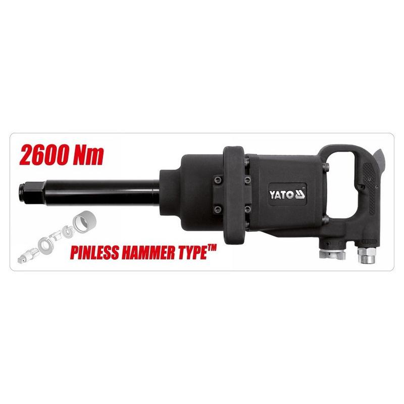 YATO Pneumatikus ütvecsavarozó 1' 2600 Nm (YT-0960)