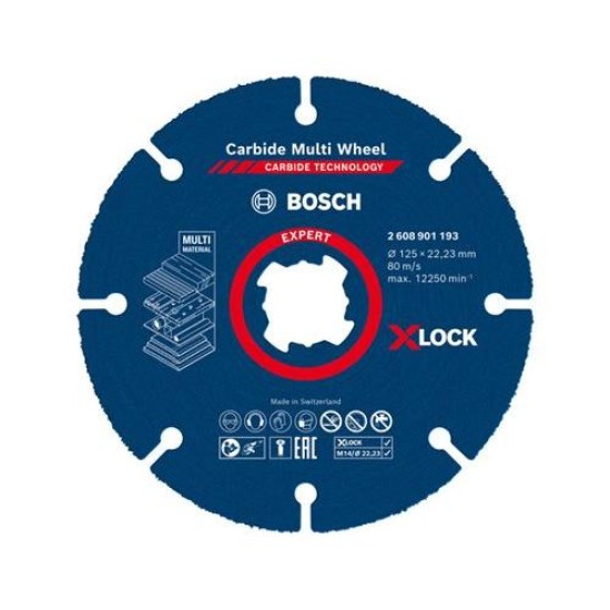 BOSCH EXPERT Multi vágókorong 125 x 22,2 mm X-LOCK (2608901193)