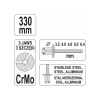 YATO Popszegecsfogó karos CrMo pofa 330 mm (3,2-6,4 mm) (YT-3609)