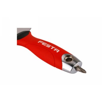 FESTA Gipszkarton spakli 200 mm inox bitheggyel (31456F)