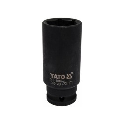 YATO Gépi hosszú dugókulcs 1/2' 26 mm CrMo (YT-1046) YATO Gépi hosszú dugókulcs 1/2' 26 mm CrMo (YT-1046)