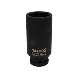 YATO Gépi hosszú dugókulcs 1/2' 28 mm CrMo (YT-1048) YATO Gépi hosszú dugókulcs 1/2' 28 mm CrMo (YT-1048)