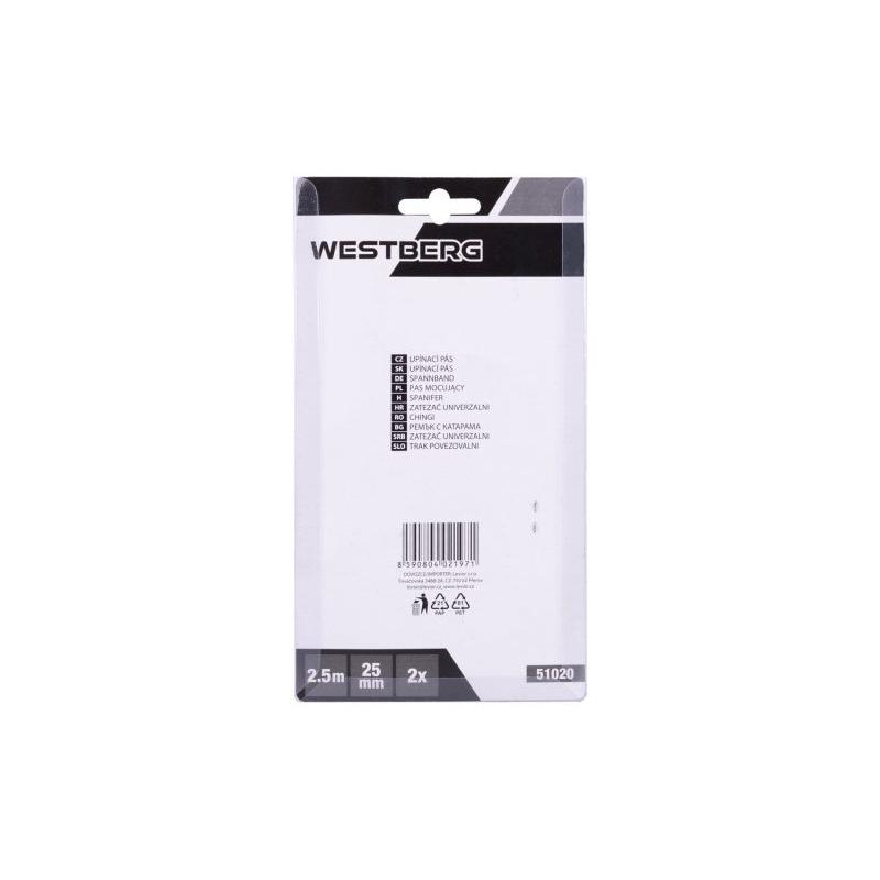 Rakományrögzítő heveder 2,5 m x 25 mm 150 kg (2 db/cs) (51020F)