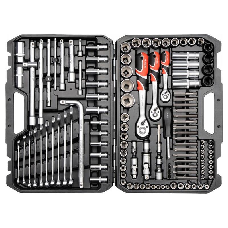 YATO Dugókulcs készlet 128 részes 1/4', 3/8', 1/2' CrV (YT-38872)