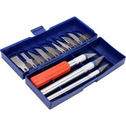 Modellező fafaragó kés készlet 16 részes (76305)