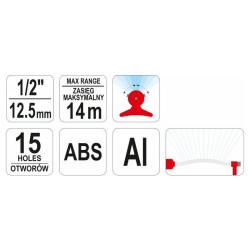 FLO Billenő locsoló 15 lyukas (89277)