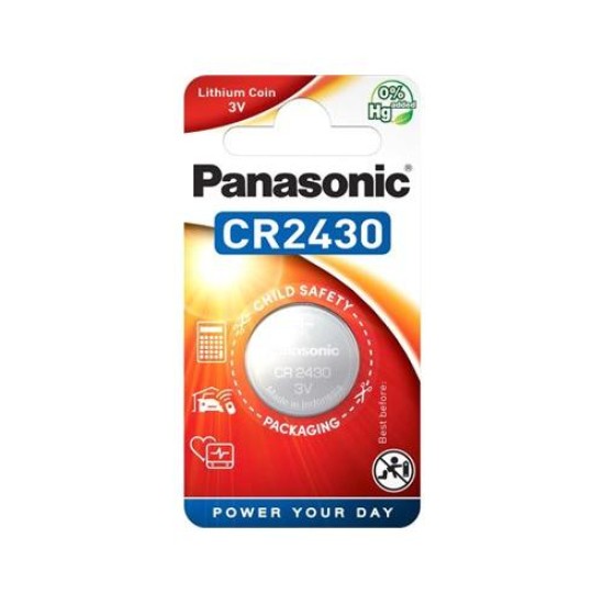 PANASONIC CR2430 lítium gombelem 3 V (CR2430L-1BP-PAN)