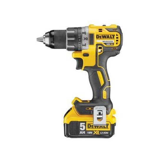 DEWALT Akkus fúrócsavarozó 18 V szénkefe nélküli (2 x 5 Ah + töltő) DCD791P2 (DCD791P2-QW)