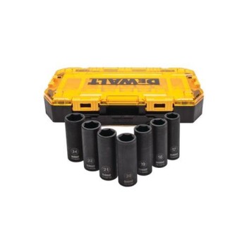 DEWALT Gépi hosszú dugókulcs készlet 7 részes 1/2' (17-24 mm) (DWMT74737-0)