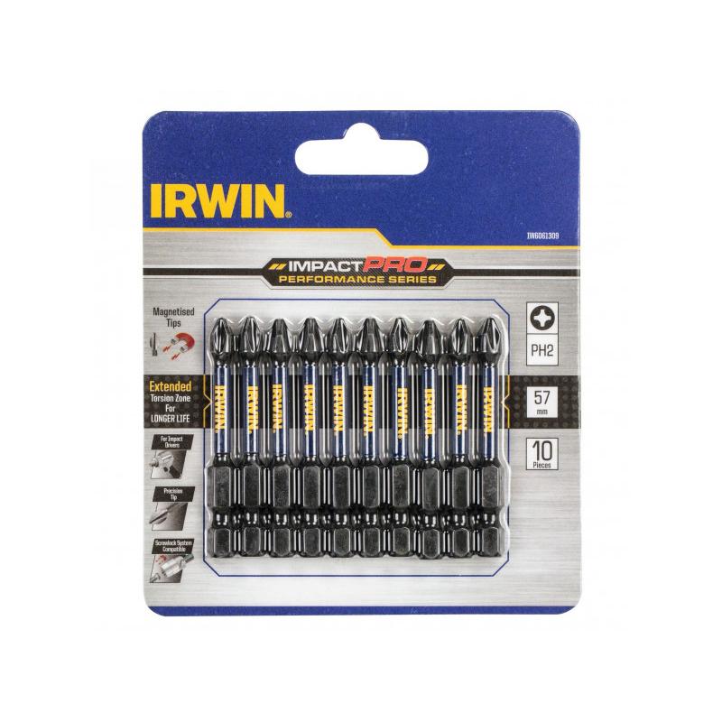 IRWIN Impact Pro Bithegy PH2 x 57 mm (10 db/cs) (IW6061309) IRWIN Impact Pro Bithegy PH2 x 57 mm (10 db/cs) (IW6061309)