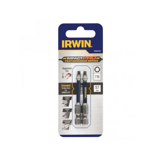 IRWIN Impact Pro Bithegy torx T15 x 57 mm (2 db/cs) (IW6061602)