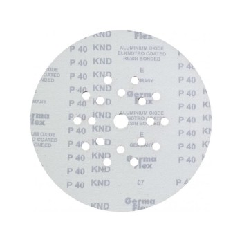 GERMAFLEX Tépőzáras fíbertárcsa 225 mm / P120 18+1 lyukas (KND-33802)