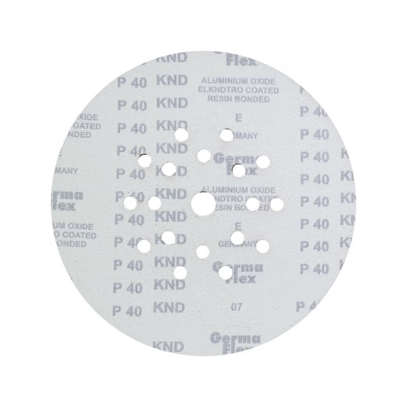 GERMAFLEX Tépőzáras fíbertárcsa 225 mm / P120 18+1 lyukas (KND-33802)