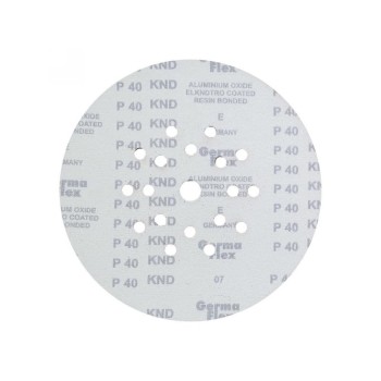 GERMAFLEX Tépőzáras fíbertárcsa 225 mm / P40 18+1 lyukas (5 db/cs) (KND-33821)