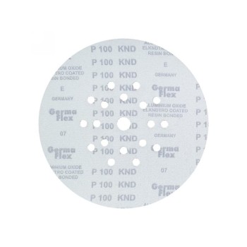 GERMAFLEX Tépőzáras fíbertárcsa 225 mm / P100 18+1 lyukas (5 db/cs) (KND-33824)