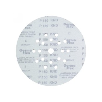 GERMAFLEX Tépőzáras fíbertárcsa 225 mm / P150 18+1 lyukas (5 db/cs) (KND-33826)