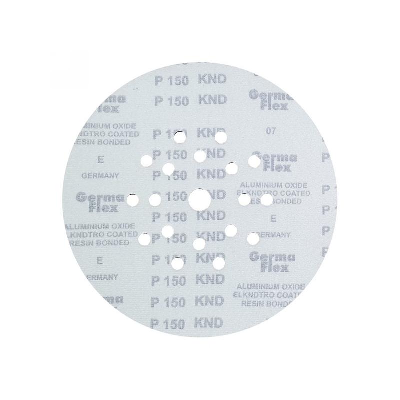 GERMAFLEX Tépőzáras fíbertárcsa 225 mm / P150 18+1 lyukas (5 db/cs) (KND-33826)