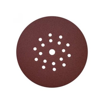 GERMAFLEX Tépőzáras fíbertárcsa 225 mm / P220 18+1 lyukas (5 db/cs) (KND-33828)
