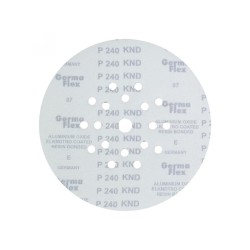 GERMAFLEX Tépőzáras fíbertárcsa 225 mm / P240 18+1 lyukas (5 db/cs) (KND-33829)