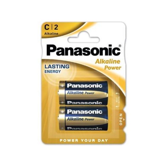 PANASONIC C/baby tartós alkáli elem 1,5 V (2 db/cs) (LR14APB-2BP)