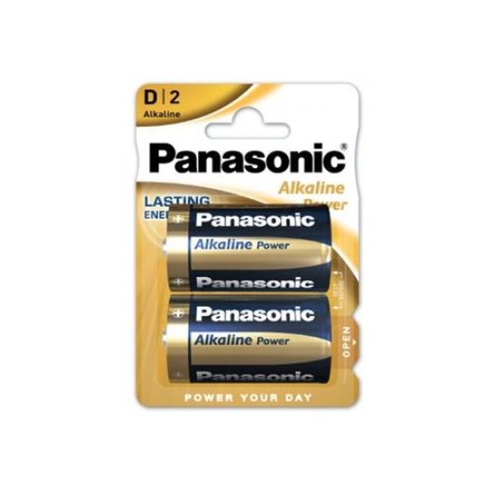 PANASONIC D/góliát tartós alkáli elem 1,5 V (2 db/cs) (LR20APB-2BP)