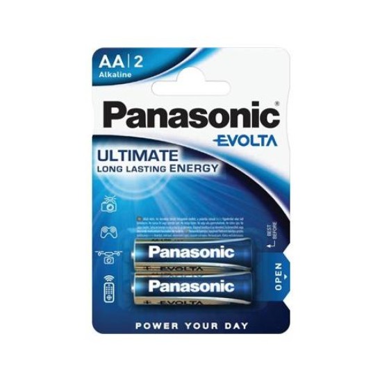 PANASONIC EVOLTA AA/ceruza szupertartós alkáli elem 1,5 V (2 db/cs) (LR6EGE-2BP)