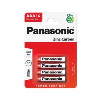 PANASONIC AAA/mikro cink-mangán tartós elem 1,5 V (4 db/cs) (R03R-4BP)