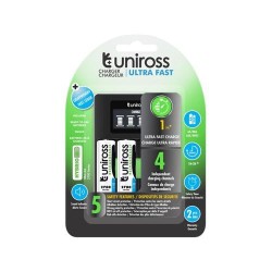 UNIROSS processzoros gyorstöltő + 4 db AA/ceruza akkumulátor 1,2 V 2700 mAh (UCU005A) UNIROSS processzoros gyorstöltő + 4 db AA/ceruza akkumulátor 1,2 V 2700 mAh (UCU005A)