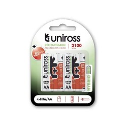 UNIROSS AA/ceruza akkumulátor 1,2 V 2100mAh (4 db/cs) (UH4AA2100)