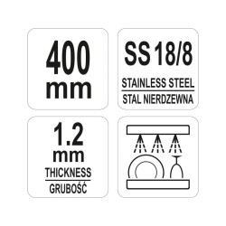 YATO GASTRO Inox grillfogó 400 mm (YG-02752) YATO GASTRO Inox grillfogó 400 mm (YG-02752)