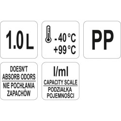 YATO GASTRO Műanyag mérőkancsó 1000 ml (YG-07284)