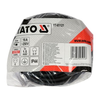 YATO Hosszabbító lengőkábel gumiszigetelt 5 m 3 x 1,5 mm2 (YT-81121) YATO Hosszabbító lengőkábel gumiszigetelt 5 m 3 x 1,5 mm2 (YT-81121)