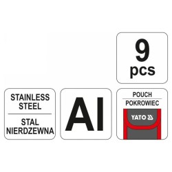 YATO Multifunkciós szerszám (zsebkés) + tok Alumínium (YT-76040)