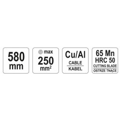 YATO Kábelvágó 580 mm (YT-18611)