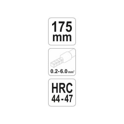 YATO Krimpelő fogó 180 mm/0,2-6,0 mm2 (YT-2305) YATO Krimpelő fogó 180 mm/0,2-6,0 mm2 (YT-2305)