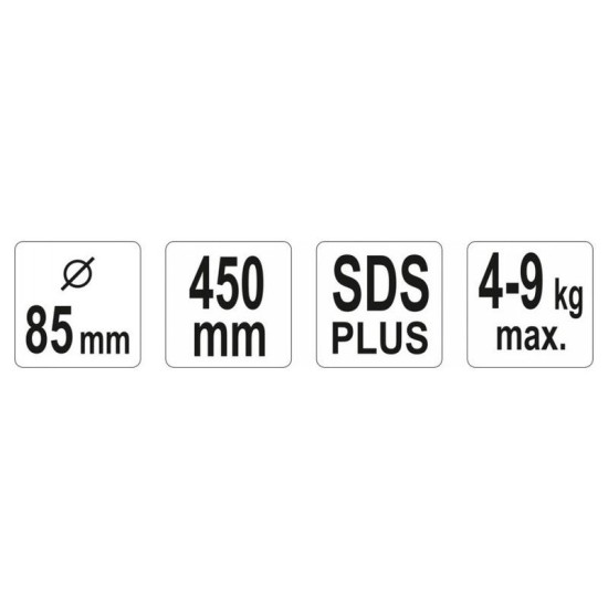 YATO Keverőszár (festék) 85 x 450 mm SDS-Plus (YT-5492) YATO Keverőszár (festék) 85 x 450 mm SDS-Plus (YT-5492)