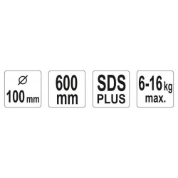 YATO Keverőszár (festék) 100 x 600 mm SDS-Plus (YT-5493)